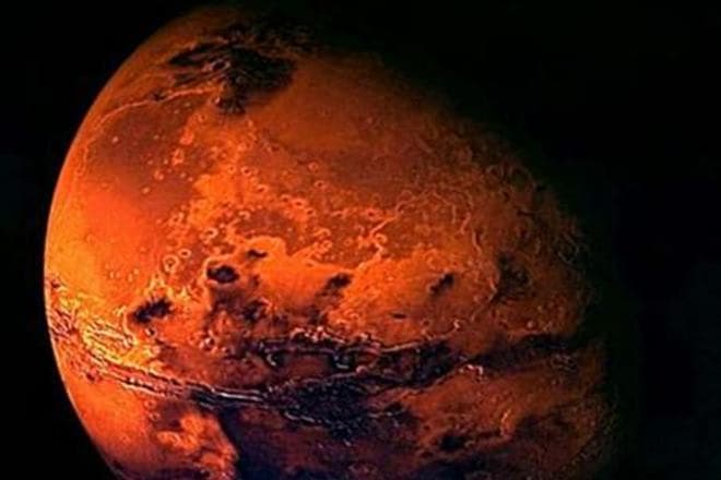 "You can imagine our excitement when we scanned satellite images of an area on Mars and saw this same patterned calling card, suggesting that water had been present in the relatively recent past," Bourke said. (Reuters)