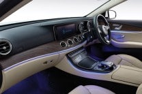  Mood lighting available in the Mercedes-Benz E-Class long wheelbase can be customised to 64 different colour combinations 