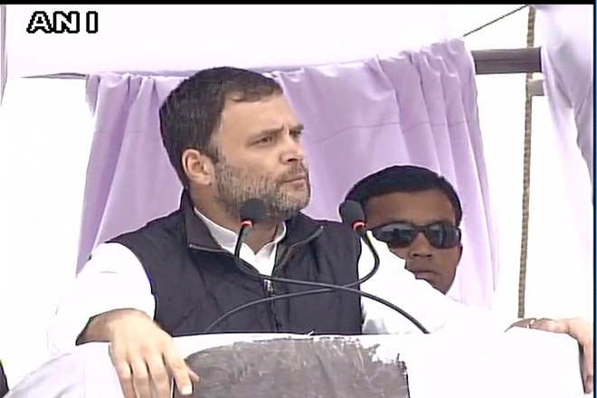 Addressing a rally in Mant town, Rahul Gandhi accused PM Modi of having an "indifferent attitude" towards farmers as well as youths. (ANI) Addressing a rally in Mant town, Rahul Gandhi accused PM Modi of having an "indifferent attitude" towards farmers as well as youths. (ANI)