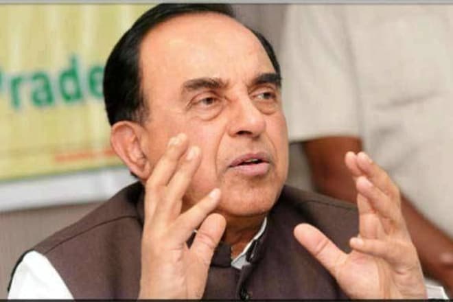 There are two union ministers who have got nothing to do with Tamil Nadu but are trying to foment trouble by propping up O. Panneerselvam," Swamy told CNN News18 TV channel. (Reuters)
