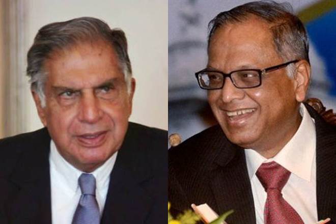 Ratan Tata and Narayana Murthy (PTI) Ratan Tata and Narayana Murthy (PTI)