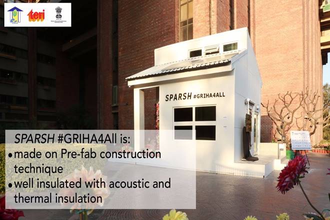 Pradeep Kumar Pujari, Secretary, Ministry of Power inaugurated the life size model of a green building replica of SPARSH at the India Habitat Centre on February 27 ahead of the upcoming 8th GRIHA Summit. SPARSH Griha4All has been launched by the GRIHA team to enhance the user experience of a 'Green Building' whose directive is to build awareness among the masses. While speaking to the media PK Pujari said, "SPARSH is a brilliant initiative to integrate green technologies for efficient green buildings. This would chart the way forward for all the future green buildings and address the issue of energy security and energy efficiency, as well." Pradeep Kumar Pujari, Secretary, Ministry of Power inaugurated the life size model of a green building replica of SPARSH at the India Habitat Centre on February 27 ahead of the upcoming 8th GRIHA Summit. SPARSH Griha4All has been launched by the GRIHA team to enhance the user experience of a 'Green Building' whose directive is to build awareness among the masses. While speaking to the media PK Pujari said, "SPARSH is a brilliant initiative to integrate green technologies for efficient green buildings. This would chart the way forward for all the future green buildings and address the issue of energy security and energy efficiency, as well."