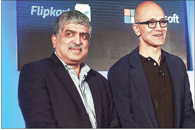 Satya Nadella and Nandan Nilekani in conversation: Artificial intelligence, augmented reality will be defining forces of future