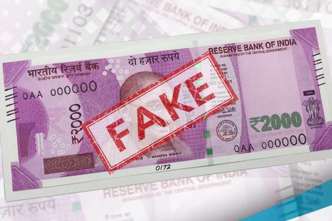 The fake bank note of Rs 2,000 denomination was dispensed from a private bank ATM in front of Sheetla Mata Mandir yesterday. The fake bank note of Rs 2,000 denomination was dispensed from a private bank ATM in front of Sheetla Mata Mandir yesterday.