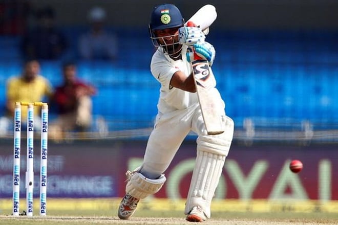 Cheteshwar Pujara made 83 runs (9 fours) forging a 178 runs partnership with Murali Vijay. (Reuters)