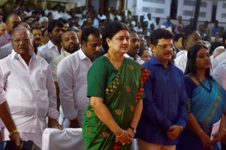 The lack of massive support at the grass root level for General Secretary VK Sasikala is evident across the state where her posters and banners are being torn down. (PTI)