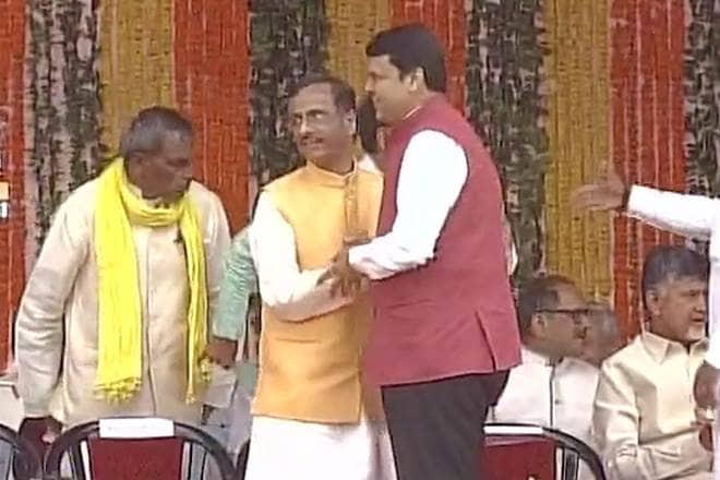 UP swearing in, UP swearing in ceremony, swearing in ceremony, Lucknow, Chief Minister Yogi Adityanath, UP Chief Minister Yogi Adityanath, Yogi Adityanath, UP Cabinet Minister list, UP Cabinet Ministers list, Prime Minister Narendra Modi, PM Modi, Narendra Modi, Amit Shah, Goa CM Manohar Parrikar, Maharashtra CM Devendra Fadnavis, Former UP CM Akhilesh Yadav, Akhilesh Yadav