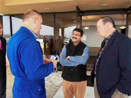 Oil minister Dharmendra Pradhan’s visit to the US to showcase and drum up investment opportunities in India could not have come at a more opportune time.(ANI) Oil minister Dharmendra Pradhan’s visit to the US to showcase and drum up investment opportunities in India could not have come at a more opportune time.(ANI)