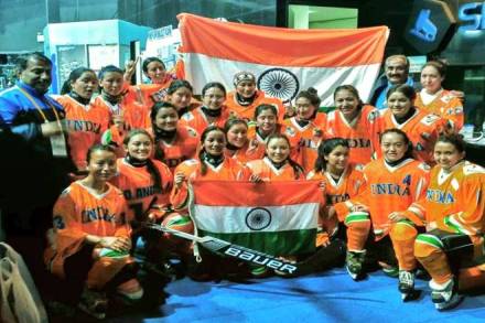 Indian Women Ice Hockey Team, Ice Hockey Team International win, Indian Women team, Ice Hockey Team, Indian team, Bangkok, IIHF Challenge Cup of Asia, Thailand, first international win, Barcelona