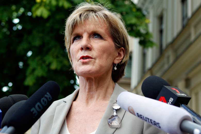 Australia Foreign Minister Julie Bishop. (Reuters) 