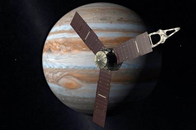 The mission will culminate in a dedicated, eight-month tour around Ganymede, the first time any moon beyond our own has been orbited by a spacecraft. (NASA)