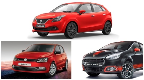 Maruti Suzuki Baleno RS VS Volkswagen GT TSI VS Fiat Abarth Punto