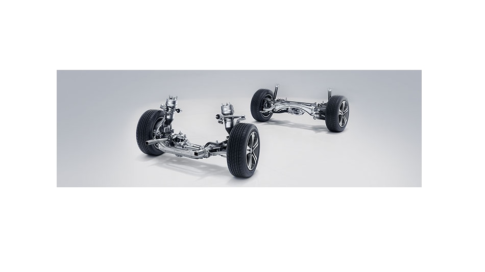 Suspension: Mercedes-Benz has equipped the new E-Class with Air Body Control air suspension for better driving dynamics. The Air Body Control self-levelling suspension uses adaptive damping technology that adjusts the road condition at each wheel with the help of separate valves for compression and rebound of the dampers. This results in softer suspension and reduces rolling while cornering or braking. The suspension can be raised by up to 25 mm for increase ground clearance. Moreover, the suspension can automatically lower at high speeds to reduce aerodynamic drag and improves fuel-efficiency as well as stability.