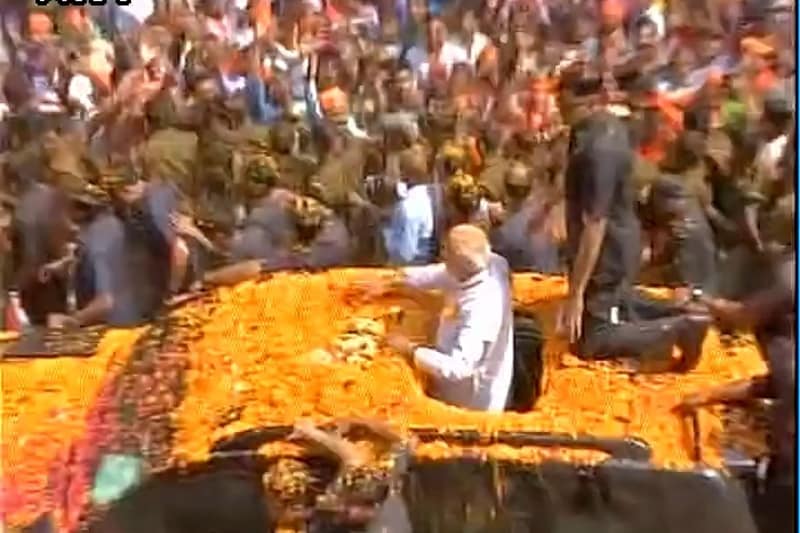 narendra modi, narendra modi 2017, up election 2017, up elections 2017, up elections, mirzapur rally, up rally,modi roadshow, narendra modi, narendra modi news, akhilesh yadav, dimple yadav, up elections news