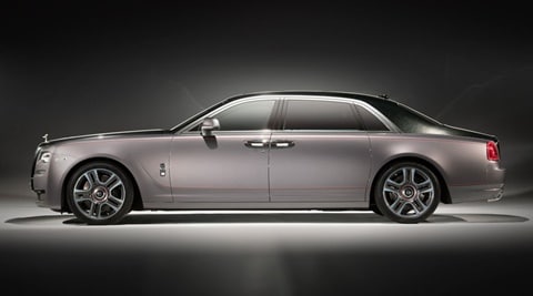 Rolls-Royce goes overboard on bling by giving the Ghost Elegance a diamond paint job