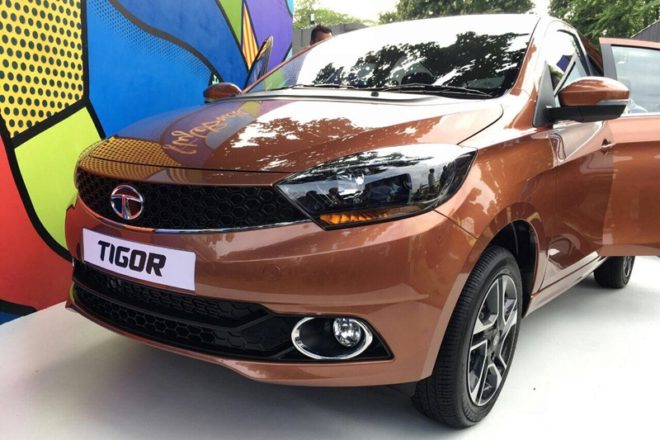 Engine and Transmission: The new Tata Tigor compact sedan will be powered by the 1.2 litre Revotron petrol engine that will produce 85 hp of power and 110 Nm of torque. A diesel engine will also be on offer which will be the 1.05 litre turbocharged unit that develops 70 hp of power and 140 Nm of torque. These engines are the same as the Tiago. The Tigor will be underpinned by the Tiago's platform and both engines will be paired to a 5-speed manual transmission. An AMT or Automated Manual Transmission is also available however, only for select diesel variants.