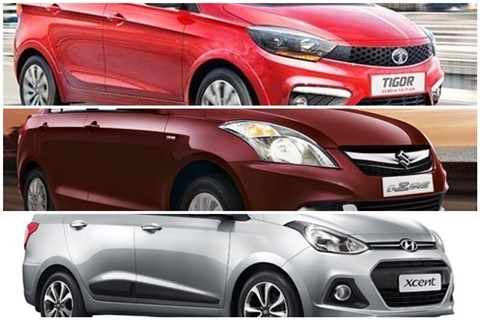 Tata Tigor vs Maruti Suzuki Swift Dzire vs Hyundai Xcent: price, specs and features