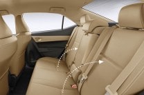  Rear reclining seats with best in class leg space add to comfort 