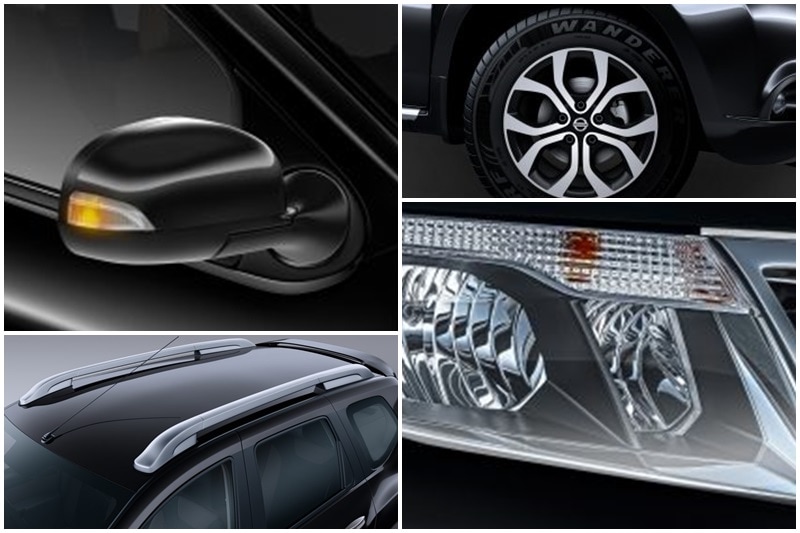 Design: The 2017 Terrano has received upgrades such as 4- pod design headlamps with LED DRLs and Nissan signature chrome grille at the front, while at the rear the SUV gets combination head lamps. In addition, the Terrano gets ORVM's with integrated turn indicators, roof rails and 16 inch machined alloy wheels. Also, the new Terrano is available in new colour- Sandstone Brown.