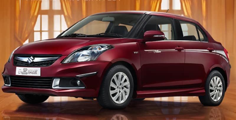 Maruti Suzuki Dzire: Another car in list is the Dzire, the sub-4 meter sedan is powered by a 1.2 litre K-Series petrol engine with Variable Valve Timing and a 1.3 litre DDiS diesel engine. Along with a 5-speed manual transmission, both engines also come with automatic gearboxes. The petrol engine gets a 4-speed torque converter unit while the diesel engine is offered with a 5-speed AMT or Automated Manual Transmission. Higher variants get ABS (Anti-lock Braking System) with EBD (Electronic Brakeforce Distribution) and dual front airbags for enhanced safety.