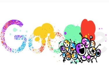 google doodle, doodle, google, holi, holi festival, holi colours, holi 2017, festival of colours, google doodle holi