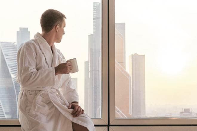 The skyscraper, designed by Israeli-Italian architect David Fisher, will also feature wind turbines positioned horizontally between each floor and solar panels on the roof, which will allow it to be completely self-powered.