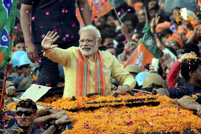 Prime Minister Narendra Modi on Friday said that the huge support of the youth is gladdening in Uttar Pradesh. (PTI) Prime Minister Narendra Modi on Friday said that the huge support of the youth is gladdening in Uttar Pradesh. (PTI)