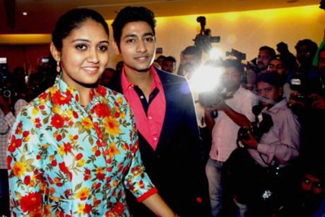 Marathi actors Rinku Rajguru (L) and Akash Thosar during the success party of their Marathi film 'Sairat' (PTI) Marathi actors Rinku Rajguru (L) and Akash Thosar during the success party of their Marathi film 'Sairat' (PTI)