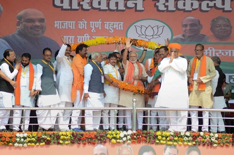 narendra modi, narendra modi 2017, up election 2017, up elections 2017, up elections, mirzapur rally, up rally,modi roadshow, narendra modi, narendra modi news, akhilesh yadav, dimple yadav, up elections news