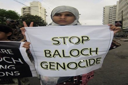 The protestors alleged that the Pakistani Army and other forces are busy in a brutal operation against natives in most of the parts of Balochistan province. (Twitter) The protestors alleged that the Pakistani Army and other forces are busy in a brutal operation against natives in most of the parts of Balochistan province. (Twitter)