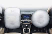 Dual front airbags available as standard on all variants of the Hyundai Xcent add to the safety quotient 