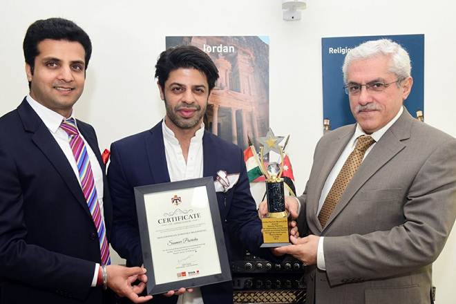 Ssumier Pasricha, Jordan Tourism Board, Think Strawberries, Jordan, Tourism Board, Pammi Aunty, Pammi Aunty Ssumier Pasricha, Certificate of Appreciation, Jordan Tourism Board India, Embassy of Jordan India, Embassy of Jordan, Indian social media, social media, youtube, India