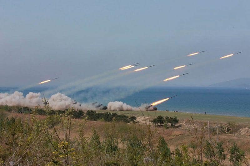 North Korea was defiant, saying its military was prepared "to bring to closure the history of U.S. scheming and nuclear blackmail". "There is no limit to the strike power of the People's Army armed with our style of cutting-edge military equipment, including various precision and miniaturised nuclear weapons and submarine-launched ballistic missiles," the official Rodong Sinmun newspaper said in a front-page editorial. (Reuters)