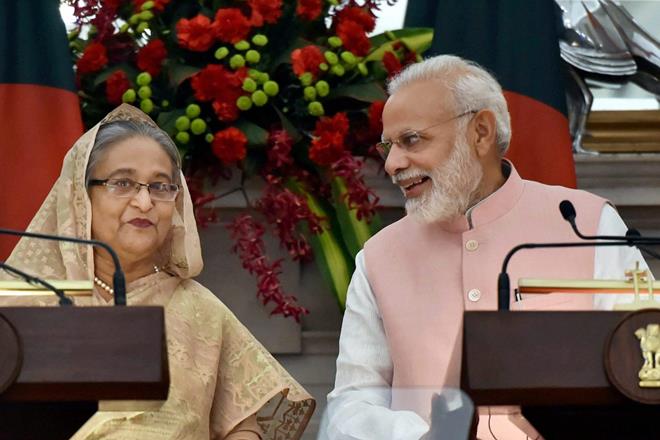 Narendra Modi, sheikh hasina