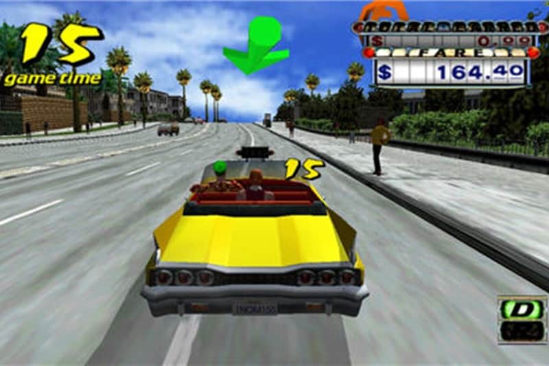 Crazy Taxi: Pick up a customer and race the clock to reach the destination as quickly as possible. You could earn points by doing stunts and for near misses. You do that in real life, and you'll perhaps be fired. In the game, if you didn't make it to the destination in time, the customer would jump out of the taxi and run away without paying.
