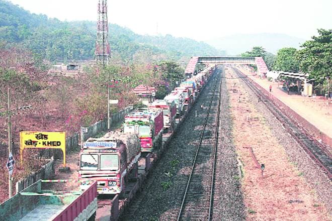 Indian Railways, RORO, multimodal transport, RORO service, Konkan Railways, Northeast Frontier