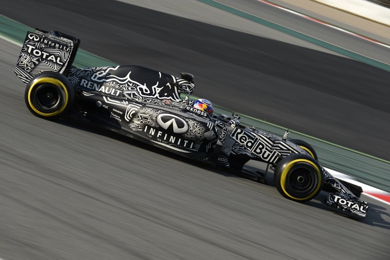 Have you seen spy shots of cars before they are unveiled? Most of them carry a black and white camouflage, and in 2015 Red Bull decided not to take off the camo wraps.