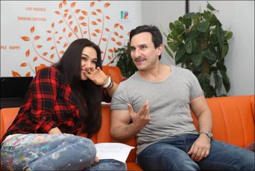 Seema Chishti, Deputy Editor, The Indian Express, in conversation with actor Saif Ali Khan. Seema Chishti, Deputy Editor, The Indian Express, in conversation with actor Saif Ali Khan.