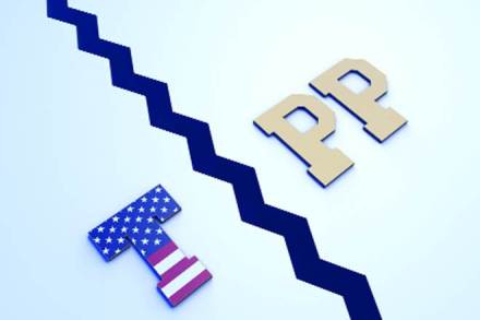 The TPP would have covered 40% of the global GDP and nearly a third of the world trade.