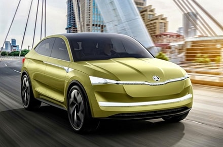 Skoda Vision E electric car concept revealed at 2017 Shanghai Motor show