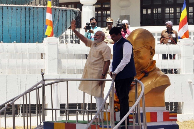 aadhaar pay, aadhaar pay launch, narendra modi, ambedkar jayanti, br ambedkar, ambedkar, aadhar pay merchant app, pm modi, modi aadhaar pay, bhim app, modi in nagpur, modi speech in nagpur, narendra modi nagpur, demonetisation, niti aayog, digital transaction, cashless economy, cashless transactions