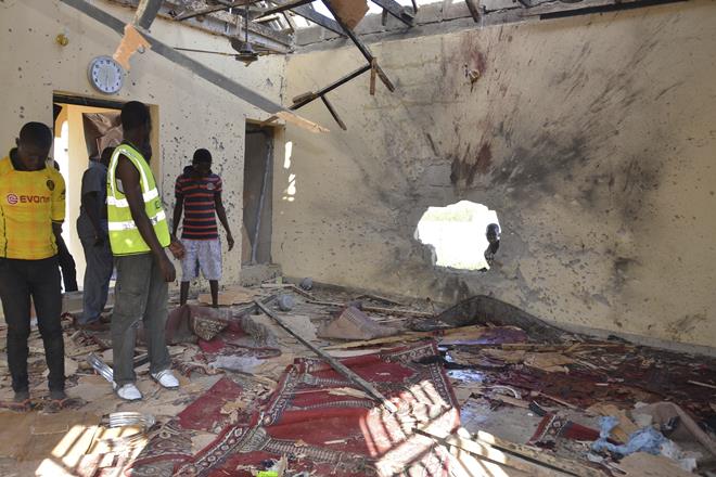 The bombings came two days after multiple suicide attacks near the strategic city that killed four members of the civilian joint taskforce (JTF) and injured two others. (Associated Press)