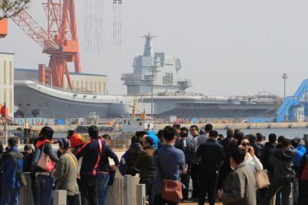 The aircraft carrier program lies at the heart of China’s effort to build a “ blue water” navy capable of projecting power beyond the country’s coast and protecting increasingly far-flung interests. (AP)