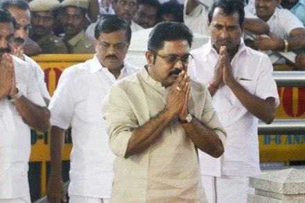 Yesterday, Dhinakaran was taken to Chennai and searches were conducted at his residence in the city as part of the probe. (PTI)
