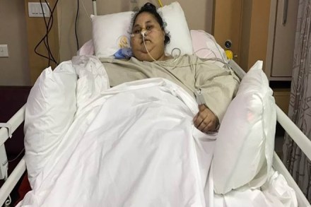 Eman had arrived in Mumbai's Saifee hospital on February 12 for surgery to reduce her weight. . (Source: Dr Muffazal Lakdawala)
