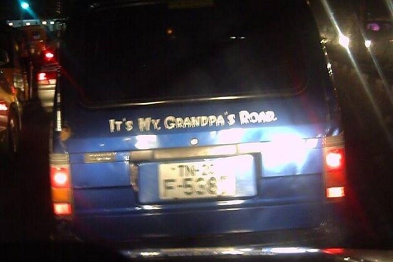 'Road tere baap ki hai' is passe, this is the new shizz (Image: TeamBHP)
