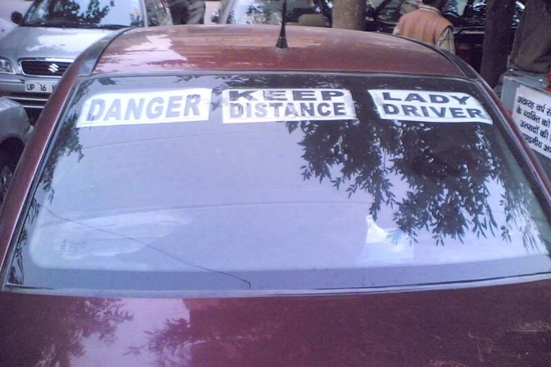 Catchy little one liners at the back of cars or trucks or even motorcycles or cycles is quite common in India. We've all seen them. The writings are actually getting more detailed and wittier by the day, it's not just 'Horn OK Please' anymore. And let's begin with this straight-forward acceptance to the stereotype that women can't drive. Or maybe, just maybe, it was a cruel joke played by her husband. (Image: TeamBHP)