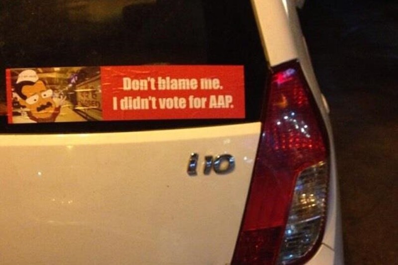 Some say people have lost faith in Arvind Kejriwal. Well, this guy is just making his point clear. (Image: Reddit)