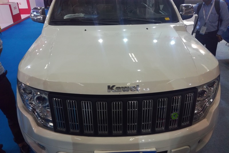 Move over to the SUV, and the surprise under the bonnet is that this is an all-electric SUV. No conventional diesel engine which makes it a proposition of owning one, but in the distant future. The range of this electric vehicle is claimed to be over 300 kms which is impressive considering the size of the SUV which is similar to the pick-up truck. Both cars share the same platform.