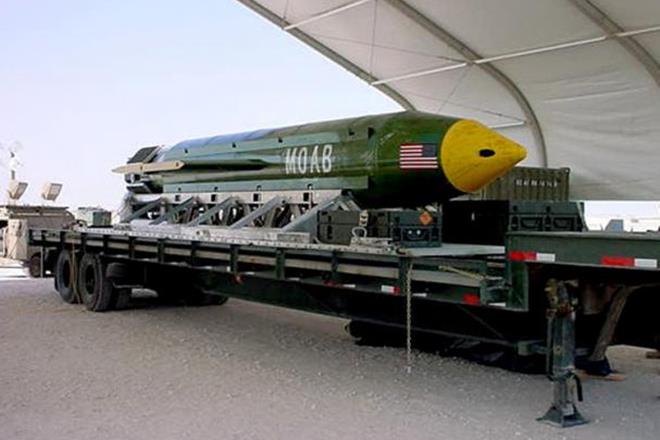 The GBU-43/B Massive Ordnance Air Blast bomb -- dubbed the "Mother Of All Bombs" -- was unleashed in combat for the first time, hitting IS positions in eastern Nangarhar province on Thursday.